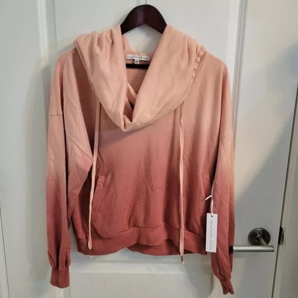 NWT Young Fabulous & Broke YFB Funnel Neck Kangaroo Crop Hoodie Oversized Hoodie